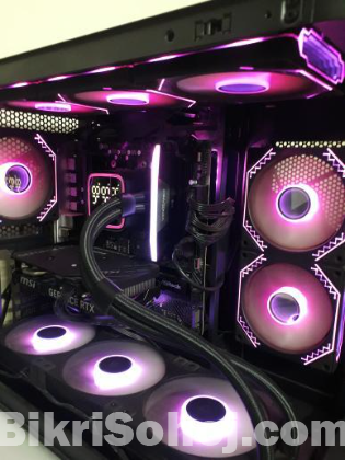 Gaming PC and monitor